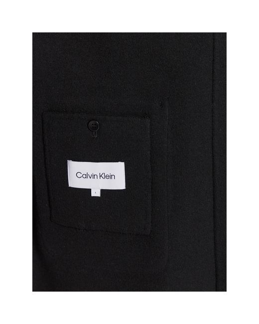 Calvin Klein Wollmantel K10K111601 Regular Fit in Black für Herren