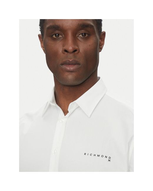 John Richmond Hemd Ump25340Ca Regular Fit in White für Herren