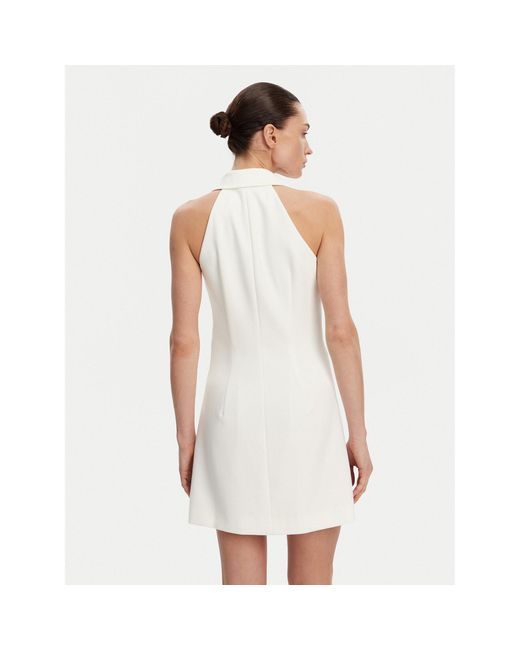 French Connection White Coctailkleid 71Rzr Regular Fit