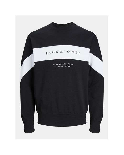 Jack & Jones Sweatshirt Etimo 12249979 Loose Fit in Black für Herren