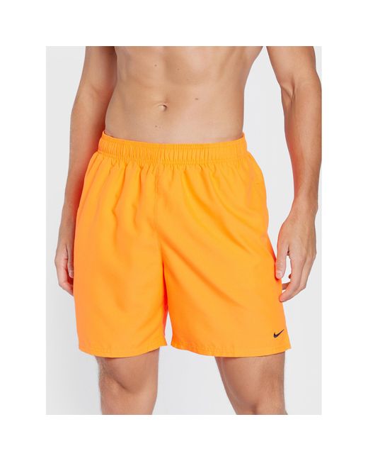 Nike Badeshorts Essential Volley Nessa559 Regular Fit in Orange für Herren