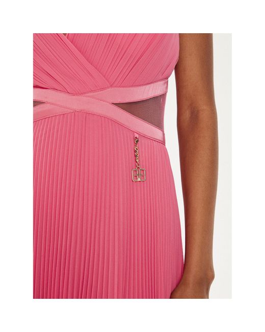 Fracomina Pink Abendkleid Fq24Sd3026W412F9 Regular Fit