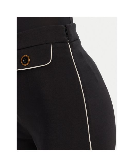 Elisabetta Franchi Black Stoffhose Pa-T71-51E2 Regular Fit