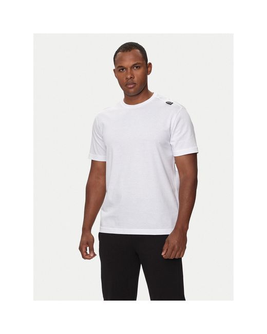 EA7 T-Shirt 6Dpt06 Pjffz 0100 Regular Fit in White für Herren
