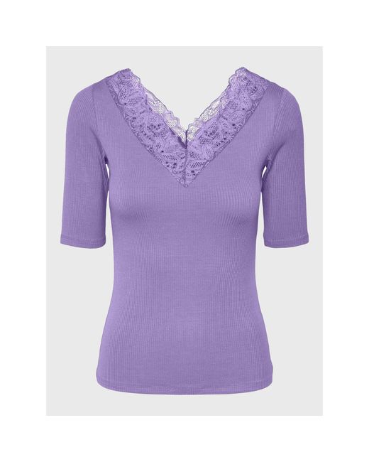 Y.A.S Purple T-Shirt 26029255 Regular Fit