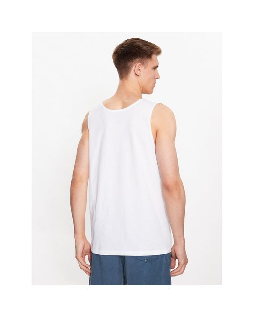 Quiksilver Tank-Top Big Logo Eqyzt07236 Weiß Regular Fit in White für Herren