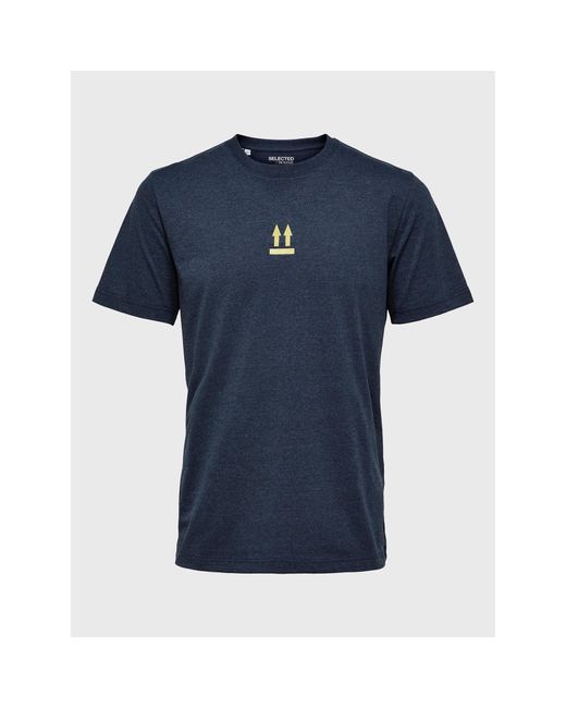 SELECTED T-Shirt Armin 16085666 Slim Fit in Blue für Herren