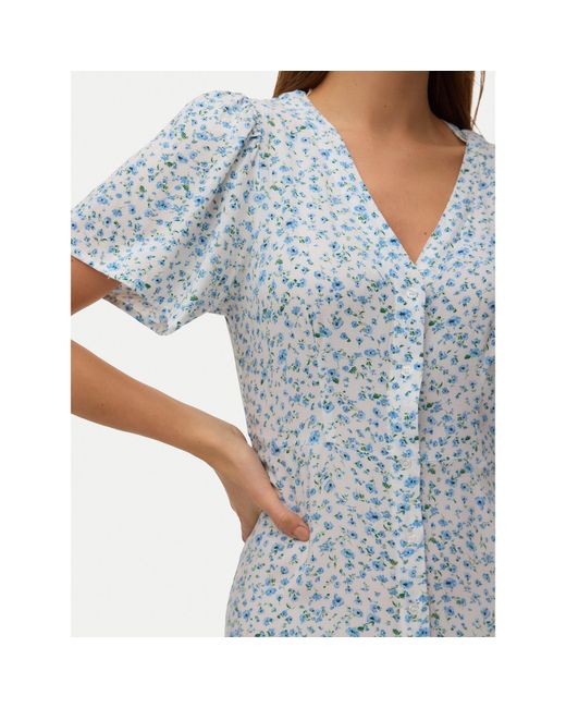 Vero Moda Blue Kleid Für Den Alltag Alba 10330301 Regular Fit