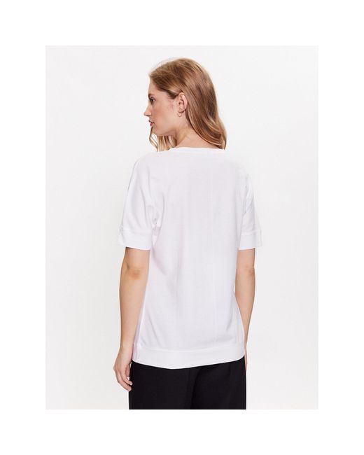 Olsen White T-Shirt 11104490 Weiß Regular Fit
