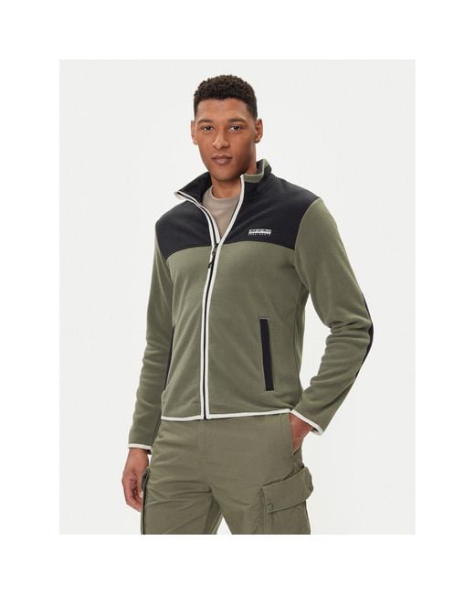 Napapijri Fleecejacke T-Dergana Np0A88V1 Regular Fit in Green für Herren