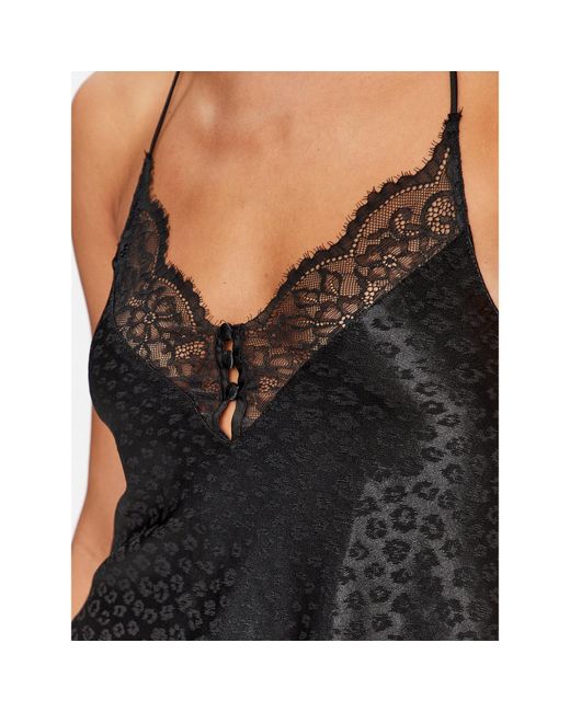Hunkemöller Black Pyjama-T-Shirt 203223 Comfortable Fit