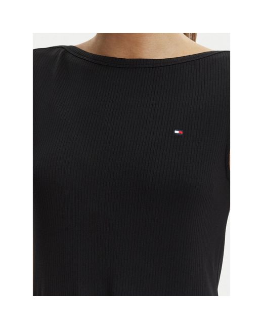 Tommy Hilfiger Black Kleid Für Den Alltag Ww0Ww49312 Regular Fit