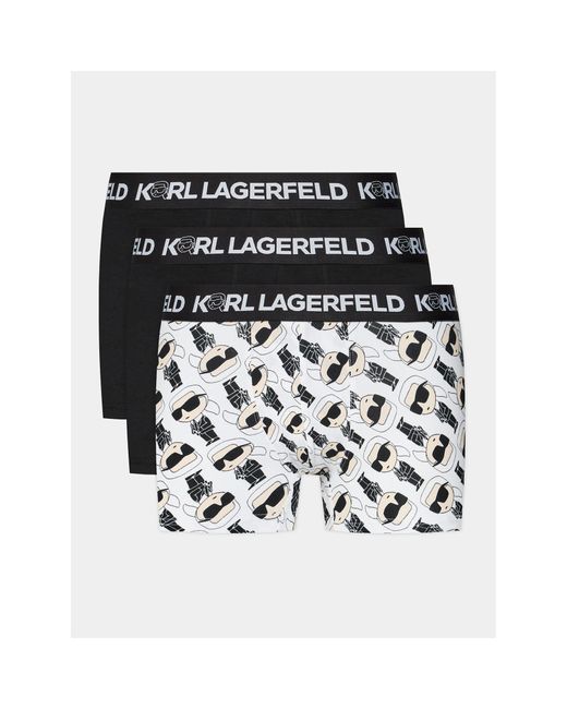 Karl Lagerfeld 3Er-Set Boxershorts Ikonik 2.0 Trunk Set (Pack 3) 236M2100 in Black für Herren