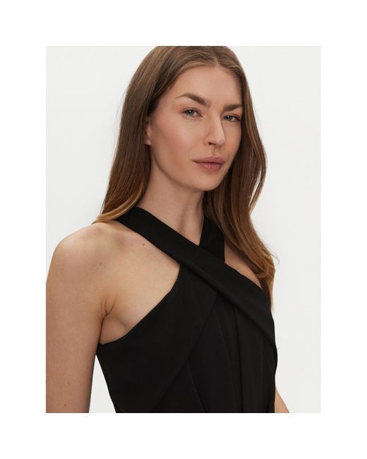 Rinascimento Black Jumpsuit Cfc0122533003 Regular Fit