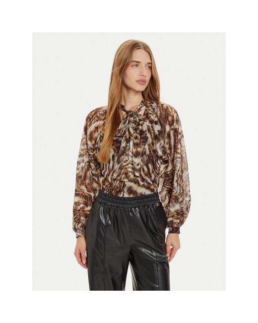 Liu Jo Brown Bluse Wf4151 T4184 Regular Fit