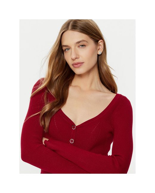 Guess Red Strickjacke W5Rr08 Z2V62 Regular Fit