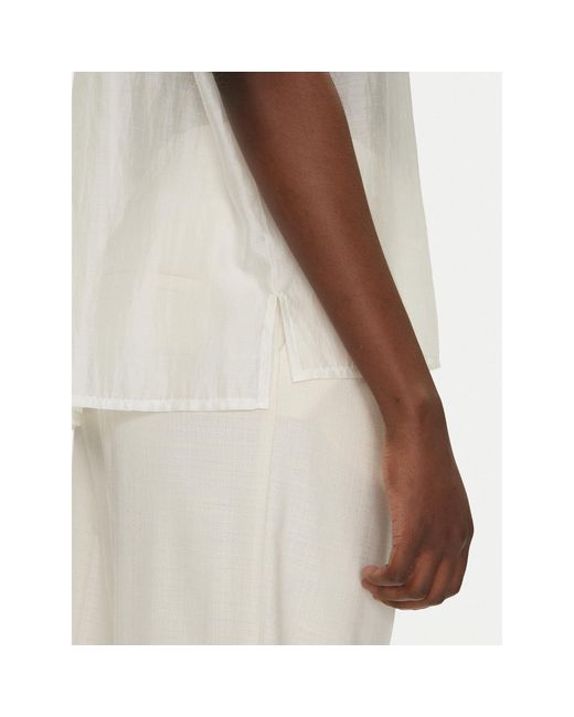 Bomboogie White Bluse Sw9008Tlya5 Relaxed Fit