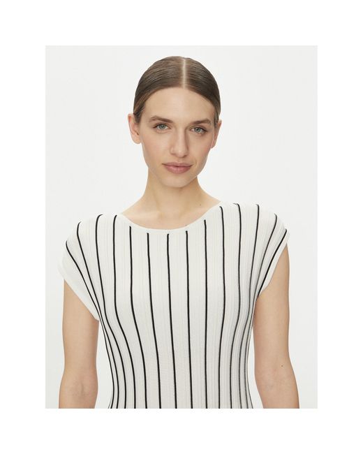 DKNY White Kleid Für Den Alltag Dd4J8E21 Regular Fit