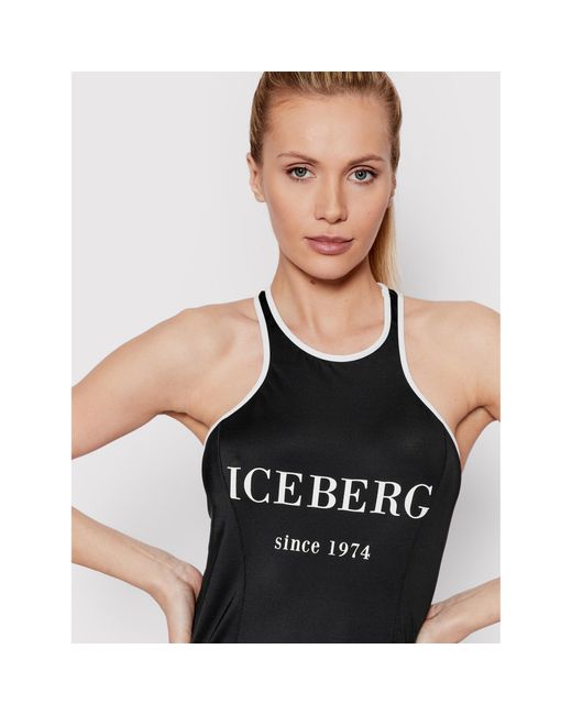 Iceberg Black Sommerkleid Ice2Wcu03 Slim Fit