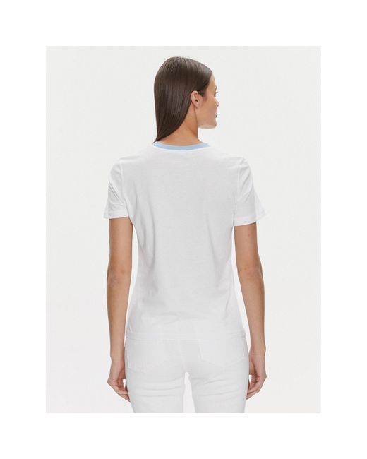 Marella White T-Shirt Oste 2413971084 Weiß Regular Fit