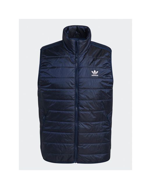 Adidas Weste Padded Stand Collar Puffer Vest Hl9216 Regular Fit in Blue für Herren