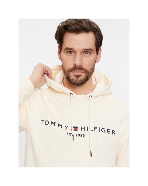 Tommy Hilfiger Sweatshirt Logo Mw0Mw11599 Regular Fit in White für Herren