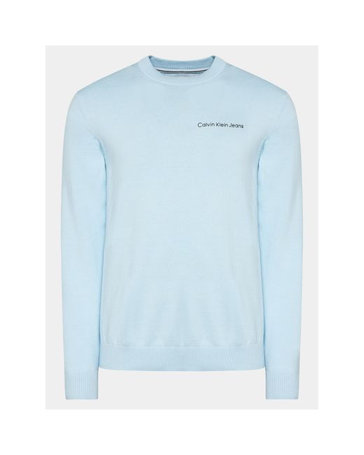 Calvin Klein Pullover Institutional Essentials Sweater J30J324974 Regular Fit in Blue für Herren