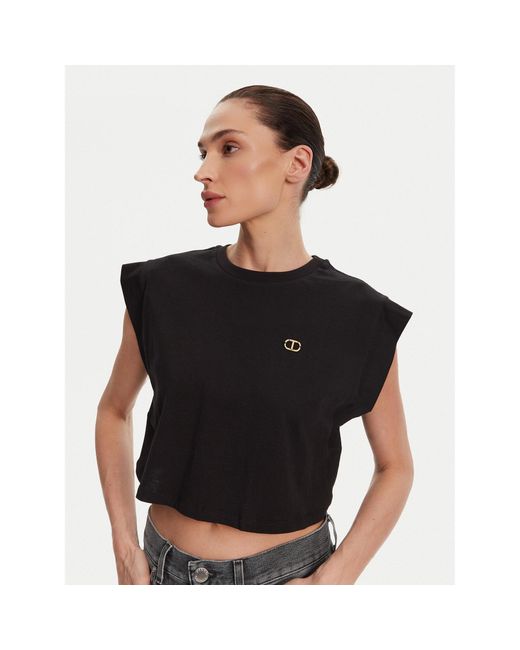 Twinset Black Top 251Tt2043 Regular Fit