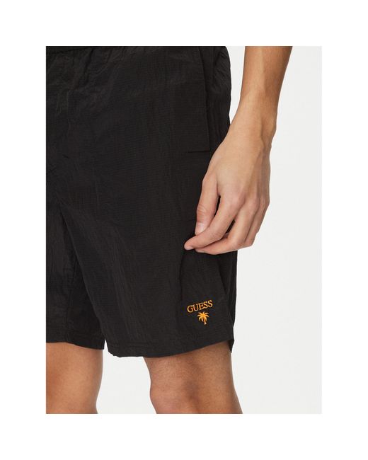 Guess Black Stoffshorts F5Gt13 Wh1D2 Regular Fit
