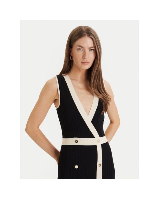 Lola Casademunt Black Strickkleid Ls2616160 Regular Fit