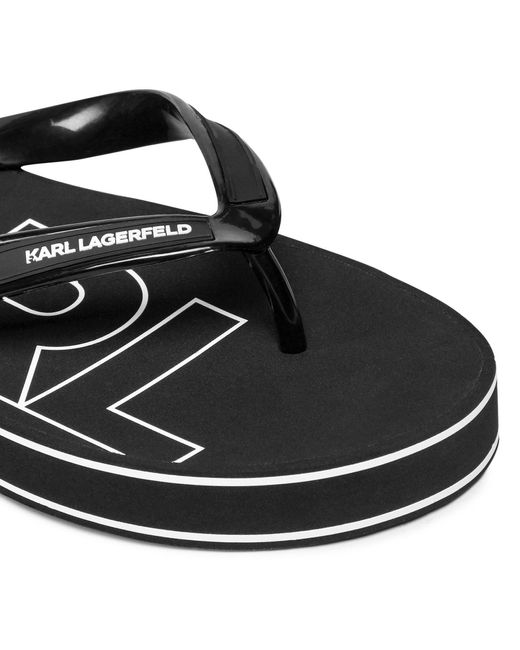 Karl Lagerfeld Zehentrenner kl71010s black rubber für Herren
