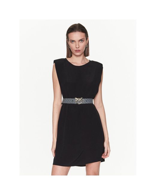 Pinko Black Kleid Für Den Alltag 101138 A0Us Regular Fit