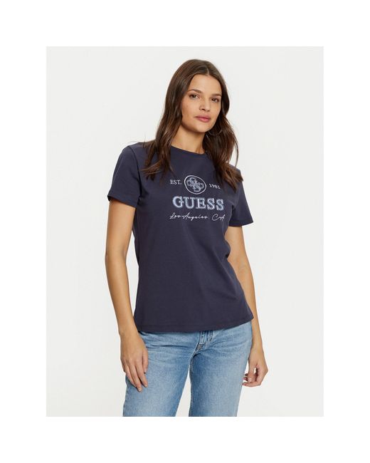 Guess Blue T-Shirt V5Ri05 J1314 Regular Fit