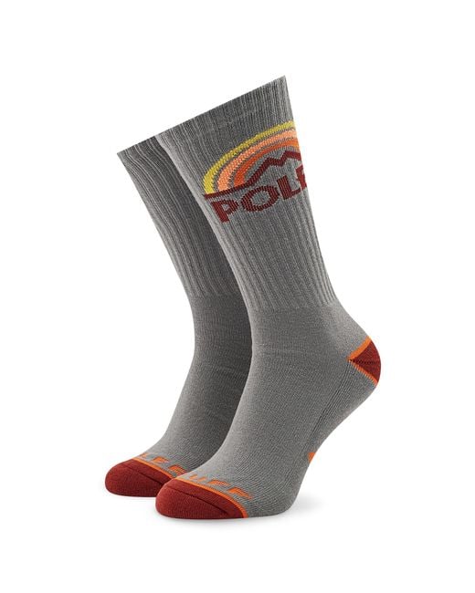 Poler Gray Hohe -Socken Mountain 223Acusk03