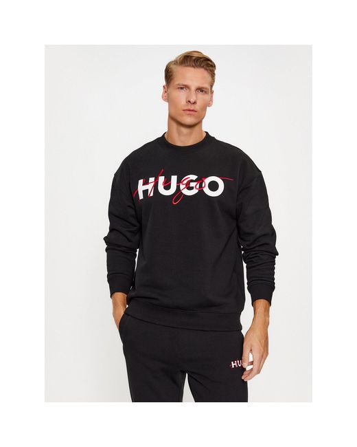 HUGO Sweatshirt Droyko 50494558 Relaxed Fit in Black für Herren