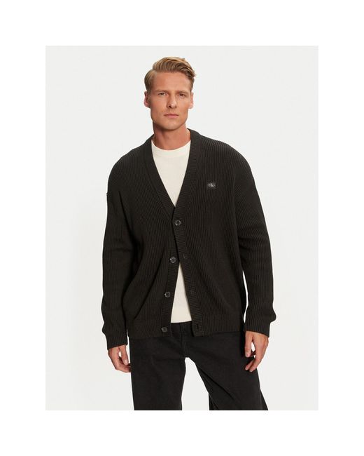 Calvin Klein Strickjacke J30J326201 Regular Fit in Black für Herren