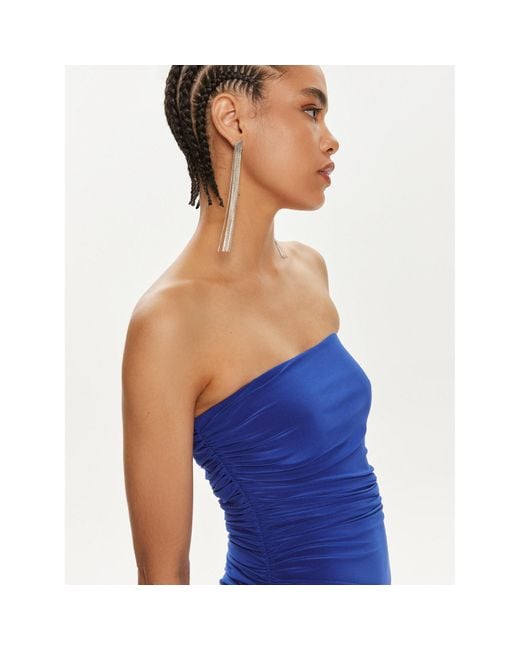 Norma Kamali Blue Coctailkleid Kk1243Plb32805 Slim Fit