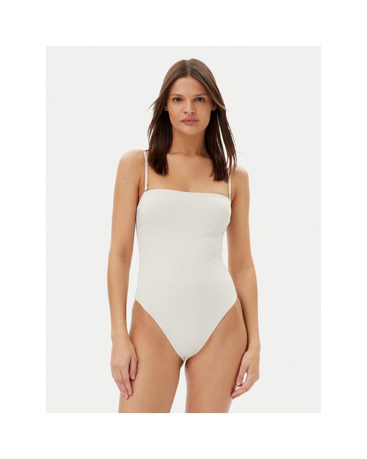 Calvin Klein White Badeanzug Kw0Kw02709