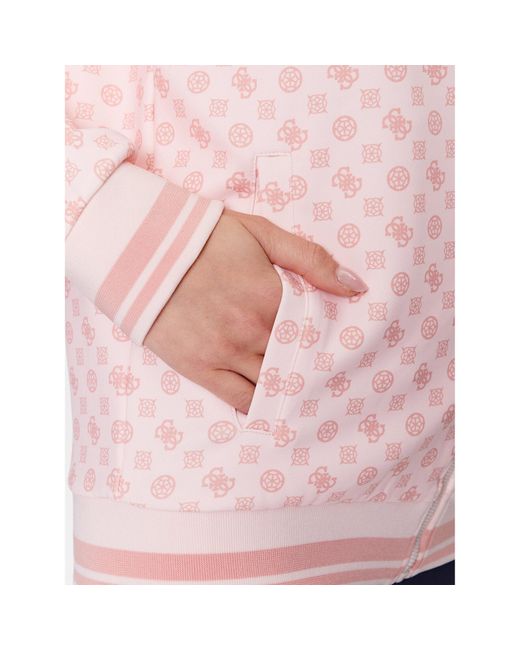 Guess Pink Sweatshirt Aggie V3Yq00 Kb212 Regular Fit
