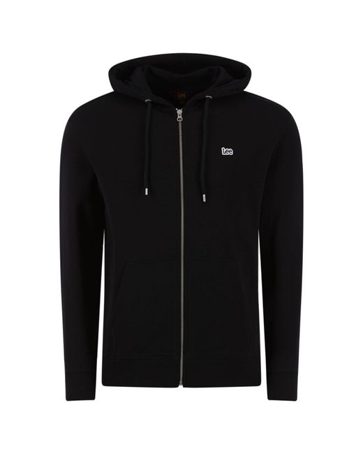 Lee Jeans Sweatshirt Basic Zip Throuh Hoo L80Ksp01 112121423 Regular Fit in Black für Herren