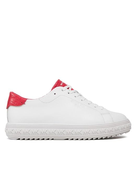 MICHAEL Michael Kors White Sneakers grove lace up 43s3gvfs2l geranium