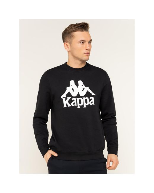 Kappa Sweatshirt 703797 Regular Fit in Black für Herren