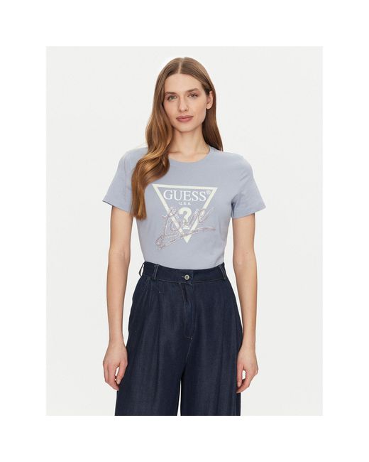 Guess Blue T-Shirt W5Gi05 I3Z14 Regular Fit