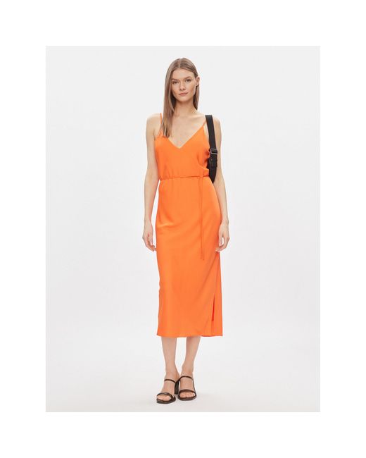 Calvin Klein Orange Sommerkleid K20K206776 Regular Fit