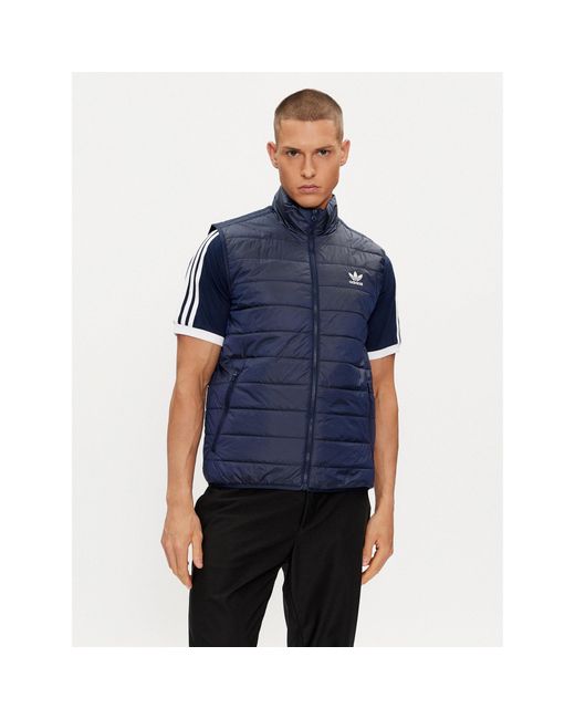 Adidas Weste Padded Stand Collar Puffer Vest Hl9216 Regular Fit in Blue für Herren