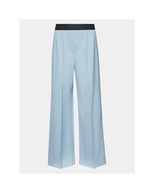 MSGM Blue Stoffhose 3441Mdp16 237200 Relaxed Fit