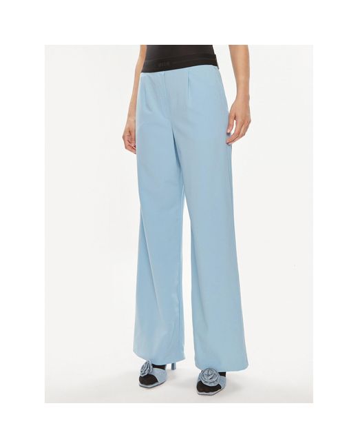 MSGM Blue Stoffhose 3441Mdp16 237200 Relaxed Fit