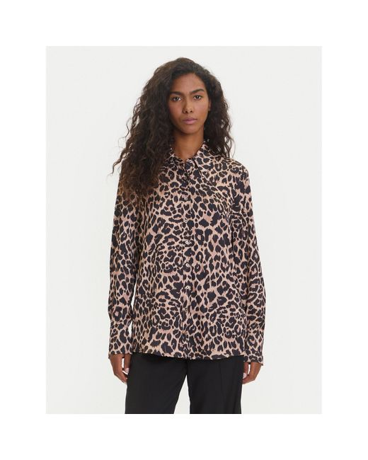 Guess Brown Hemd W5Yh03 Wf1T2 Regular Fit
