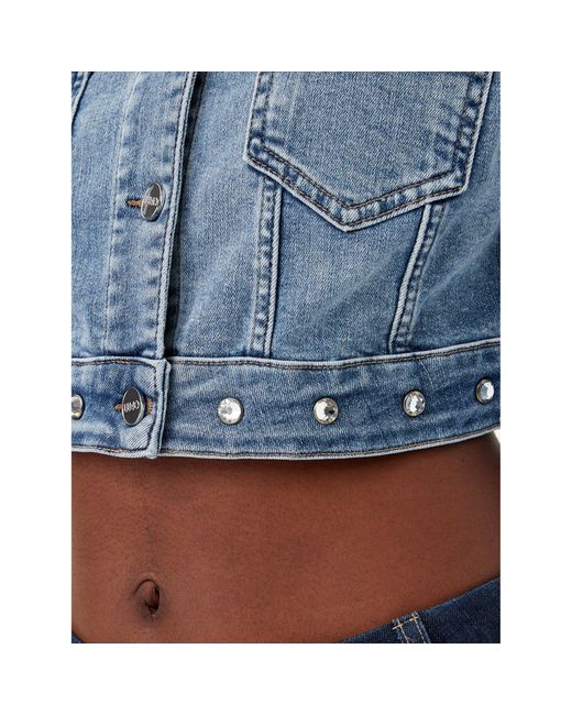 Liu Jo Blue Jeansjacke Ua5077 D4615 Regular Fit
