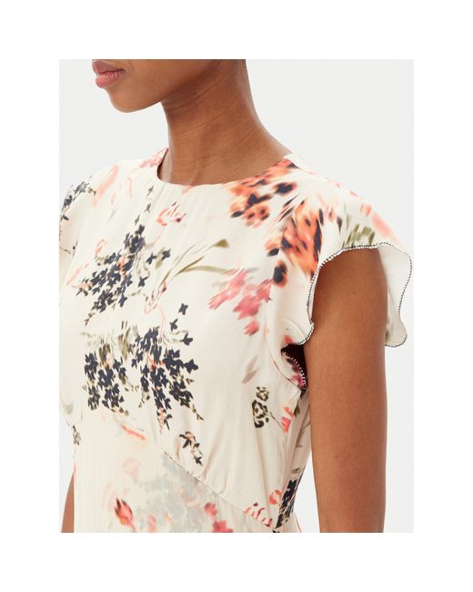 French Connection White Sommerkleid 71Yfu 90 Regular Fit